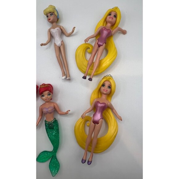 Mattel Polly Pocket Disney Princesses‎ Lot of 6 Dolls ONLY 3.5” Mini Dolls - Picture 4 of 10